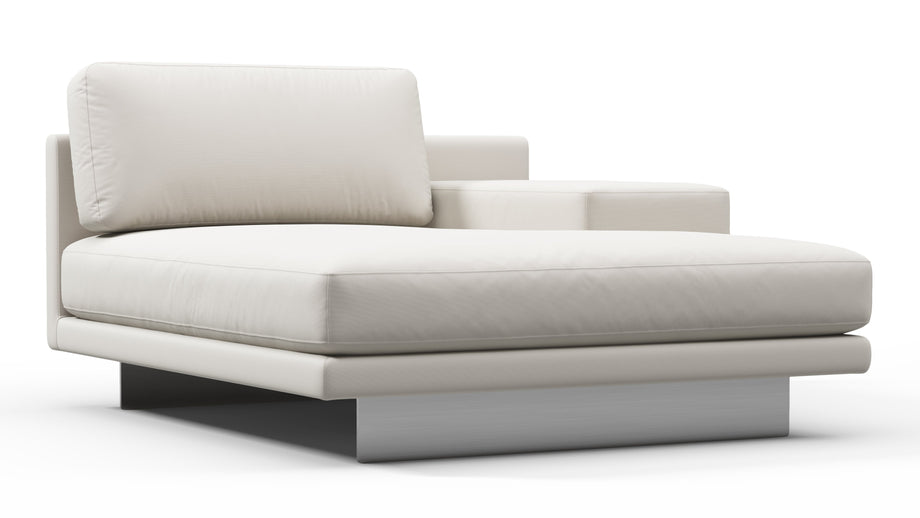 AlessioAlessio - Alessio Outdoor Module, Right Arm Chaise, Shell Performance Weave