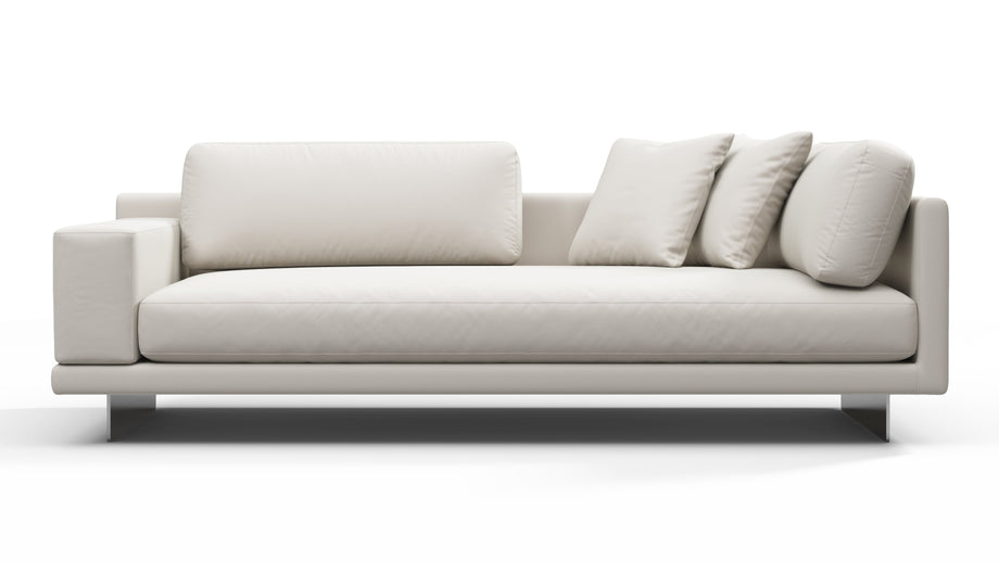 AlessioAlessio - Alessio Outdoor Module, Three Seater Sofa, Left Arm, Shell Performance Weave