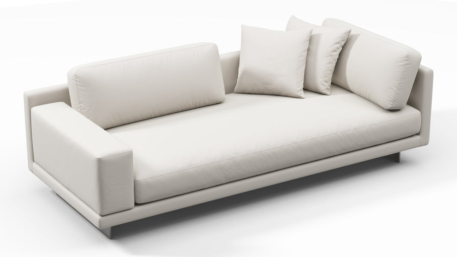 AlessioAlessio - Alessio Outdoor Module, Three Seater Sofa, Left Arm, Shell Performance Weave