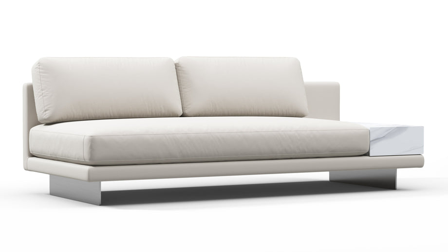 AlessioAlessio - Alessio Outdoor Module, Armless Two Seater, Right, Shell Performance Weave