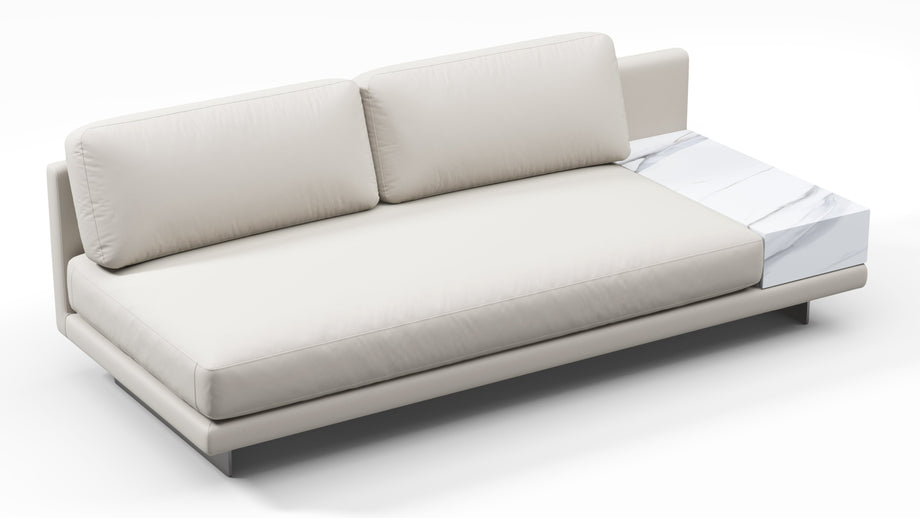 AlessioAlessio - Alessio Outdoor Module, Armless Two Seater, Right, Shell Performance Weave