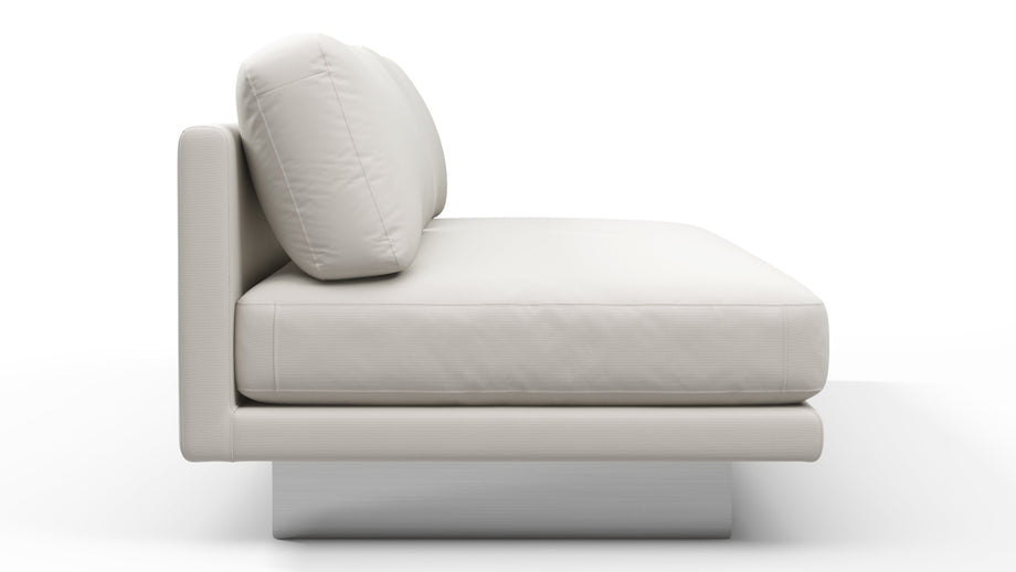 AlessioAlessio - Alessio Outdoor Module, Armless Two Seater, Right, Shell Performance Weave