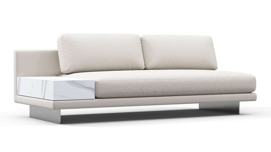 AlessioAlessio - Alessio Outdoor Module, Armless Two Seater, Left, Shell Performance Weave