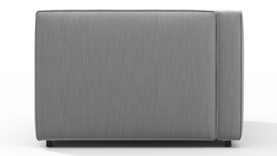 BondBond - Bond Outdoor Module, Left Arm, Dove Grey Performance Weave