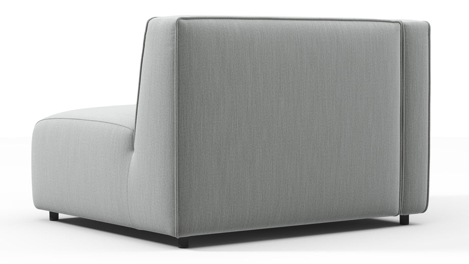 BondBond - Bond Outdoor Module, Left Arm, Dove Grey Performance Weave