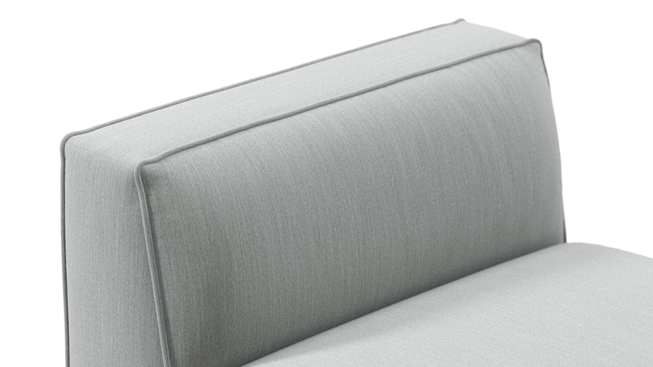 BondBond - Bond Outdoor Module, Armless, Dove Grey Performance Weave