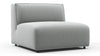 Bond - Bond - Bond Outdoor Module, Armless, Dove Grey Performance Weave - Image 2