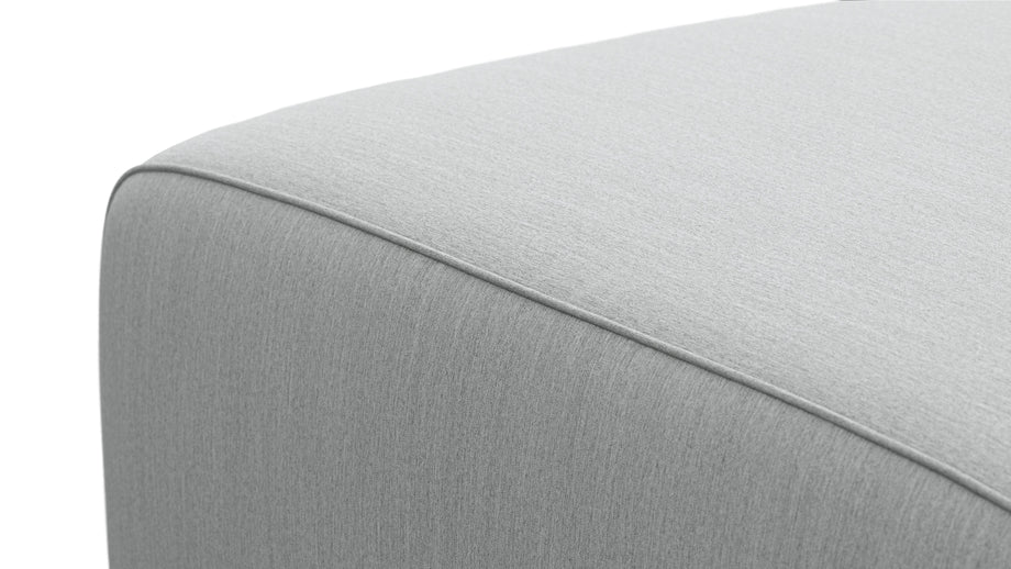 BondBond - Bond Outdoor Module, Ottoman, Dove Grey Performance Weave