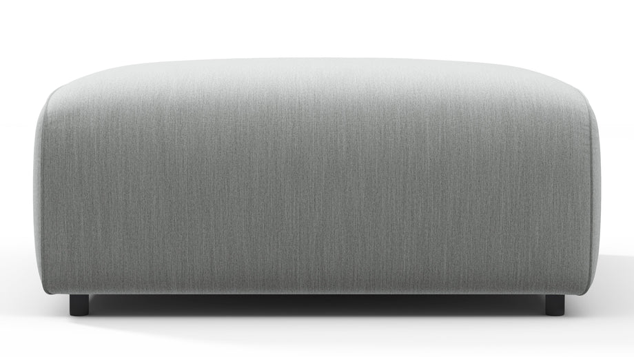 BondBond - Bond Outdoor Module, Ottoman, Dove Grey Performance Weave