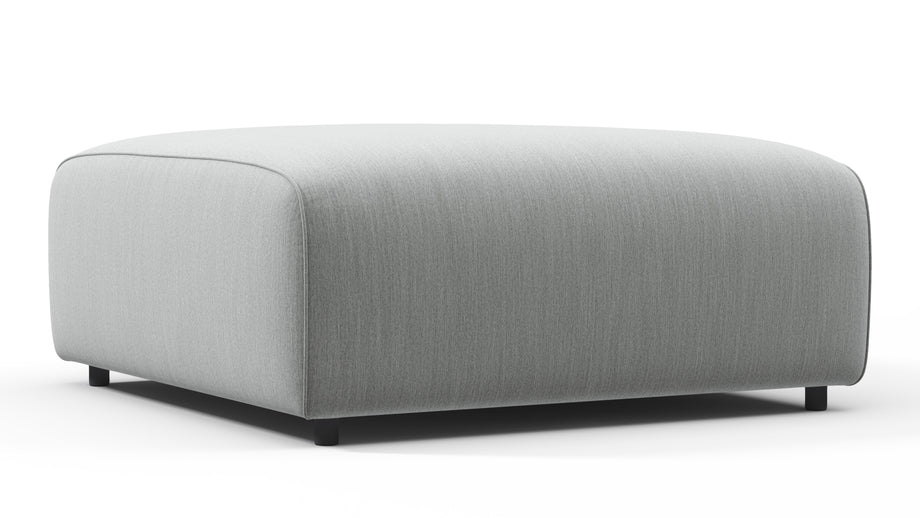 BondBond - Bond Outdoor Module, Ottoman, Dove Grey Performance Weave