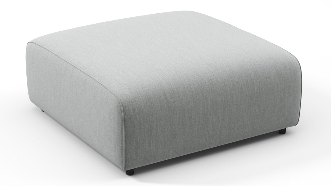 BondBond - Bond Outdoor Module, Ottoman, Dove Grey Performance Weave