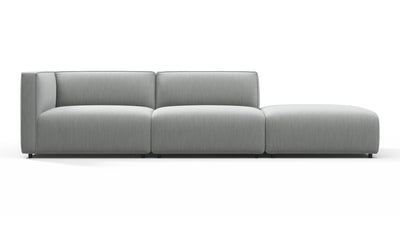 Bond - Bond - Bond Outdoor Sectional, Open End, Right, Dove Grey Performance Weave - Image 1