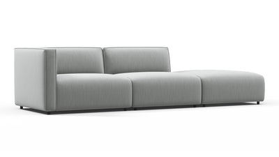 Bond - Bond - Bond Outdoor Sectional, Open End, Right, Dove Grey Performance Weave - Image 2