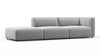 Bond - Bond - Bond Outdoor Sectional, Open End, Left, Dove Grey Performance Weave - Image 2