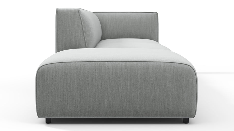 BindungBond - Bond Outdoor Sectional, Open End, Left, Dove Grey Performance Weave