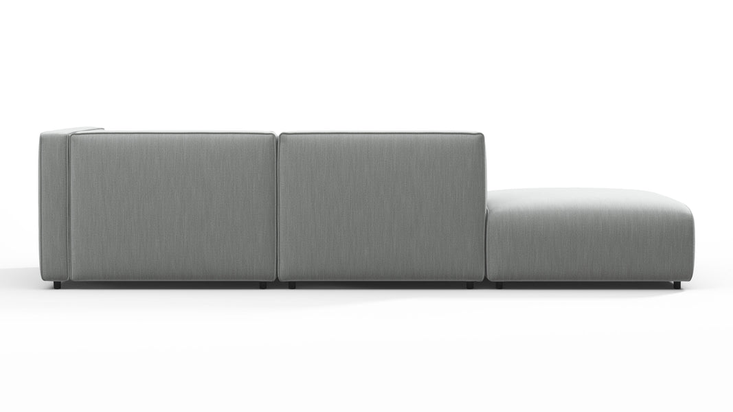 BindungBond - Bond Outdoor Sectional, Open End, Left, Dove Grey Performance Weave