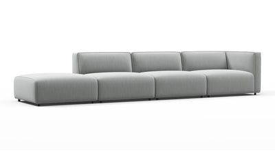 Bond - Bond - Bond Outdoor Sectional, Large Open End, Left, Dove Grey Performance Weave - Image 2