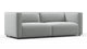 Bond - Bond - Bond Outdoor Two Seater Sofa, Dove Grey Performance Weave - Image 2