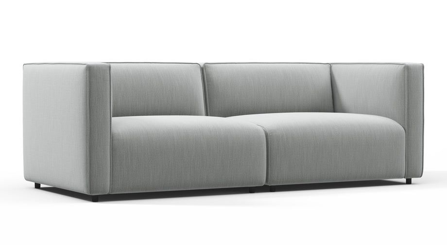 BindungBond - Bond Outdoor Two Seater Sofa, Dove Grey Performance Weave