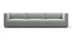 Bond - Bond - Bond Outdoor Three Seater Sofa, Dove Grey Performance Weave - Image 1