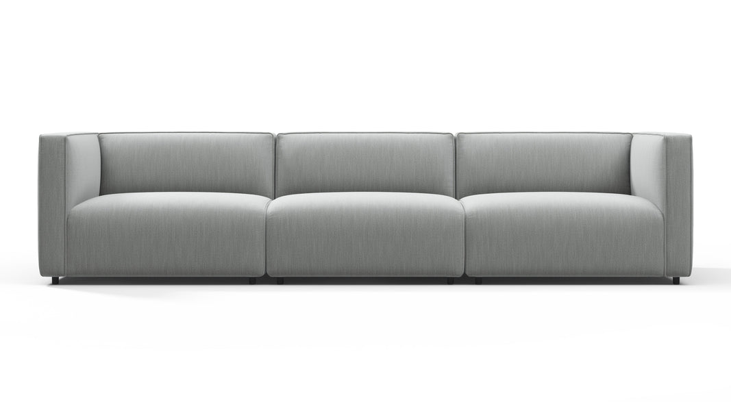 BondBond - Bond Outdoor Three Seater Sofa, Dove Grey Performance Weave