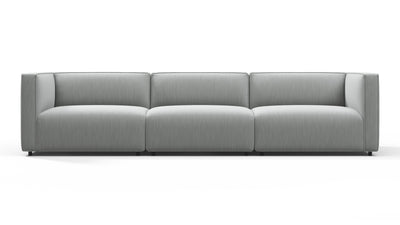 Bond - Bond - Bond Outdoor Three Seater Sofa, Dove Grey Performance Weave - Image 1