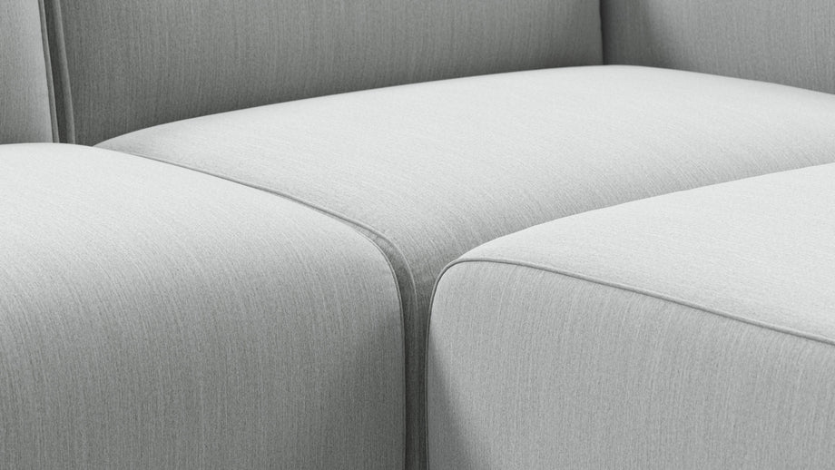 BondBond - Bond Outdoor Sectional, Right Chaise, Dove Grey Performance Weave