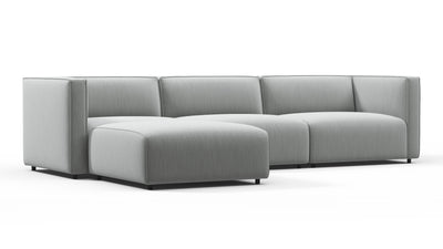 Bond - Bond - Bond Outdoor Sectional, Left Chaise, Dove Grey Performance Weave - Image 2