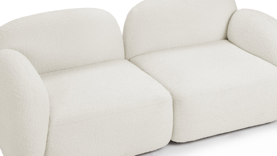 GigiGigi - Gigi Two Seater Sofa, White Boucle