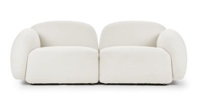Gigi - Gigi - Gigi Two Seater Sofa, White Boucle - Image 1