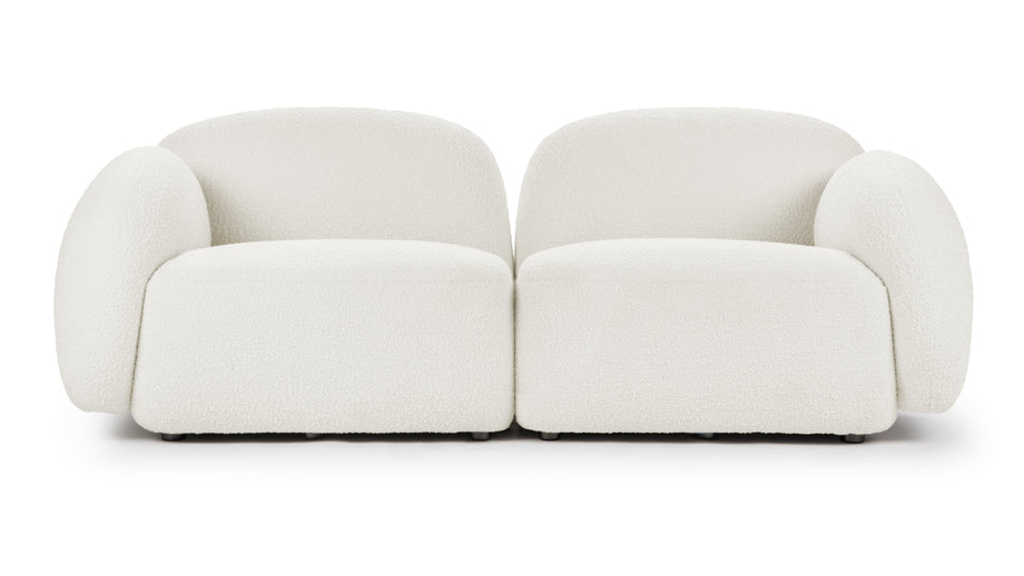 GigiGigi - Gigi Two Seater Sofa, White Boucle