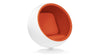 Ball - Orange Wool and White - Image 2