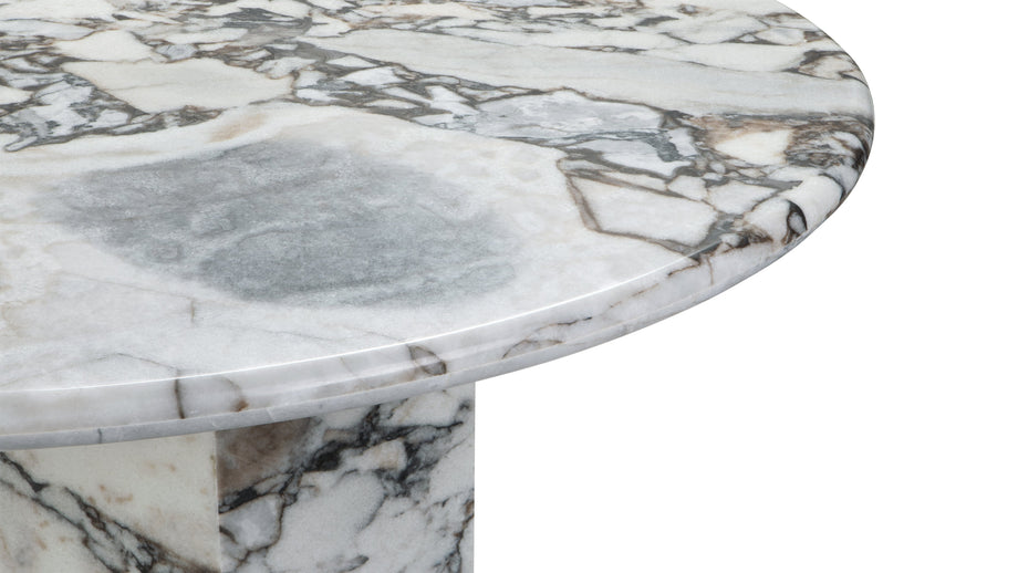 SagaSaga - Saga Oval Dining Table, Modellato Marble, 239cm