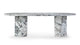 Saga - Saga - Saga Oval Dining Table, Modellato Marble, 239cm - Image 1