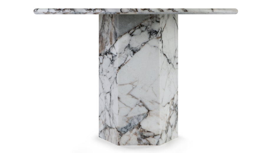 SagaSaga - Saga Oval Dining Table, Modellato Marble, 239cm