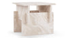 Massimo - Massimo - Massimo Side Table, White Travertine - Image 2