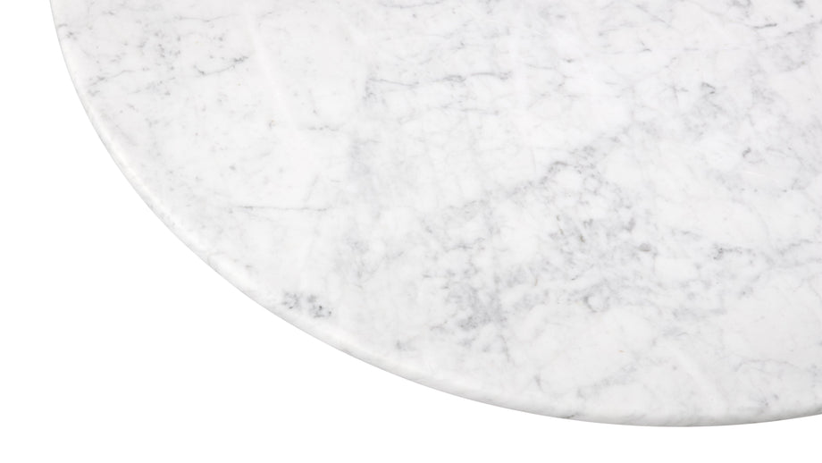 FirelliFirelli - Firelli Round Dining Table, Carrara Marble, 48in