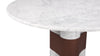 Firelli - Firelli - Firelli Round Dining Table, Carrara Marble, 122cm - Image 7