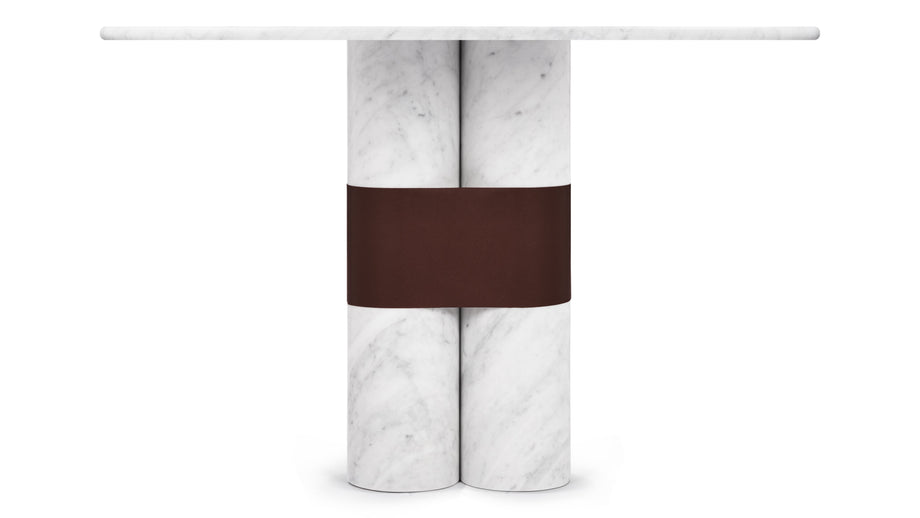 FirelliFirelli - Firelli Round Dining Table, Carrara Marble, 48in