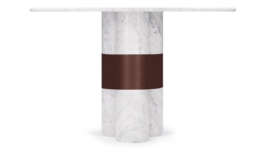 FirelliFirelli - Firelli Round Dining Table, Carrara Marble, 48in