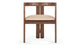 Rose - Rose - Rose Dining Chair, Mushroom Velvet and Walnut - Image 1