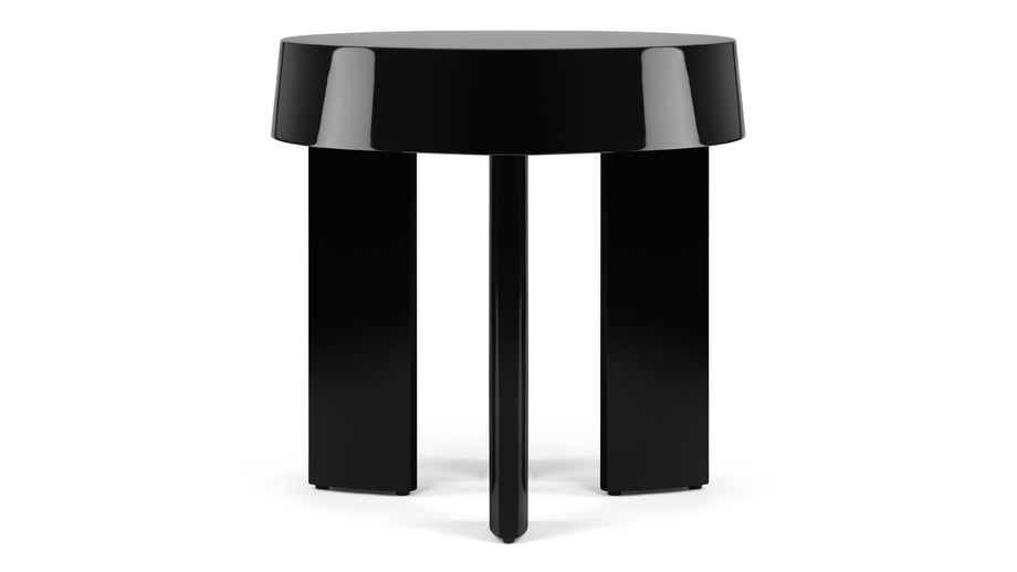 GilesGiles - Giles Side Table, Black Gloss