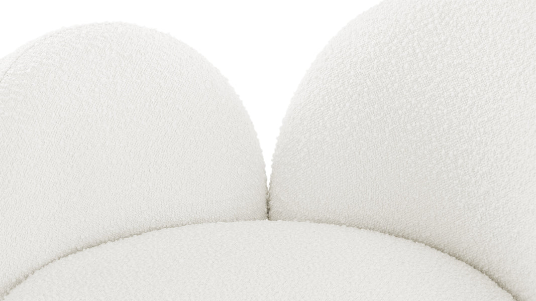 PalmaPalma - Palma Lounge Chair, Left Arm, Porcelain Boucle