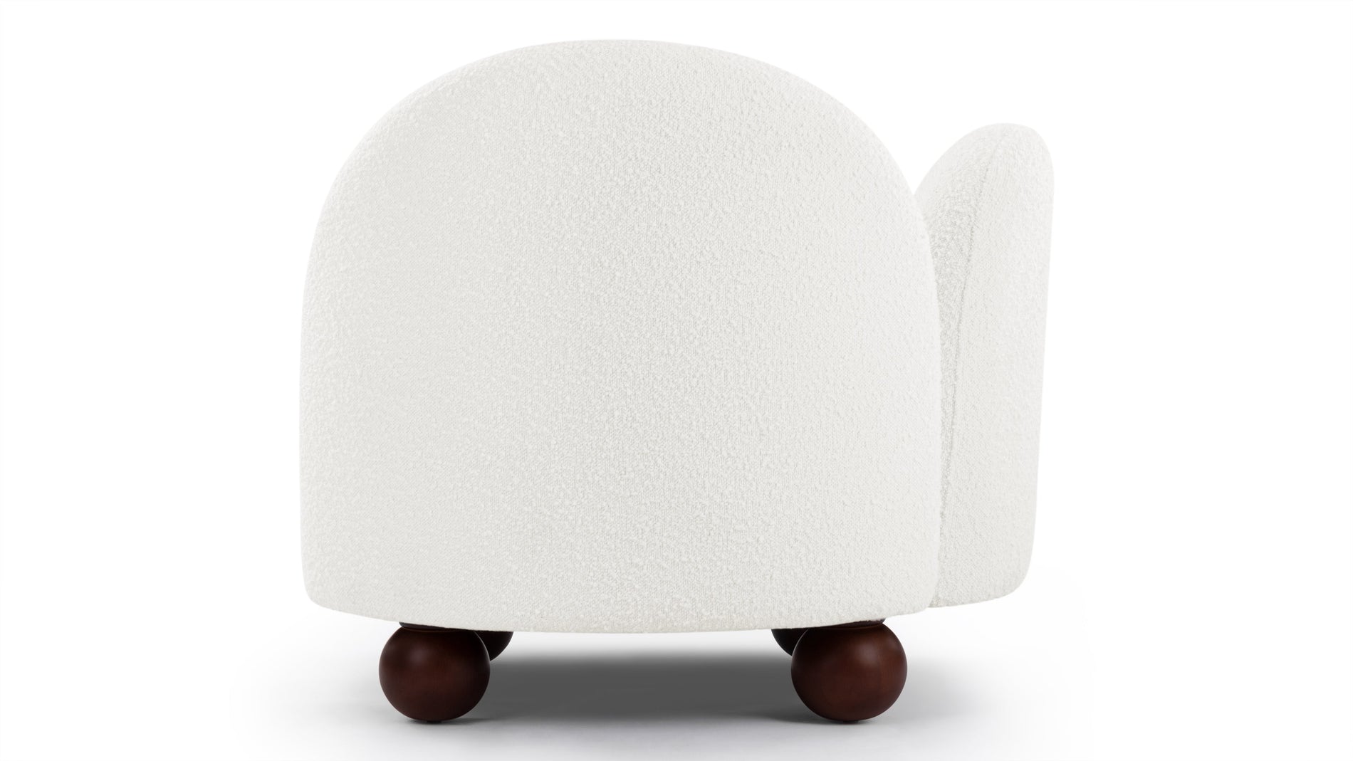 PalmaPalma - Palma Lounge Chair, Left Arm, Porcelain Boucle