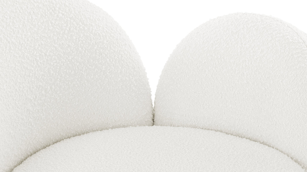PalmaPalma - Palma Lounge Chair, Right Arm, Porcelain Boucle
