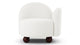 Palma - Palma - Palma Lounge Chair, Right Arm, Porcelain Boucle - Image 2