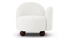 Palma - Palma - Palma Lounge Chair, Right Arm, Porcelain Boucle - Image 2