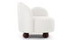 Palma - Palma - Palma Lounge Chair, Right Arm, Porcelain Boucle - Image 3