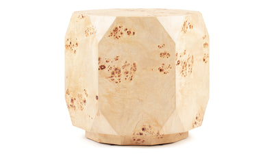 Callie - Callie - Callie Side Table, Burl Wood - Image 1