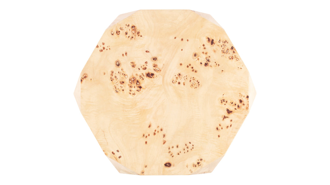CallieCallie - Callie Side Table, Burl Wood